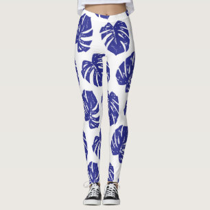 Palmboombladeren: natuurlijk patroon leggings