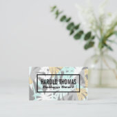 Palmboombladeren | Natuurlijk patroon Visitekaartje (Staand voorkant)