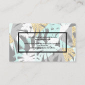 Palmboombladeren | Natuurlijk patroon Visitekaartje (Achterkant)