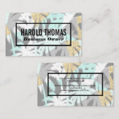 Palmboombladeren | Natuurlijk patroon Visitekaartje (Voorkant / Achterkant)