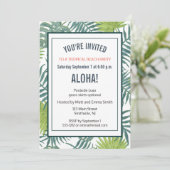 Palmboombladeren Schilderij Hawaiaans Kaart (Staand voorkant)