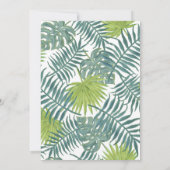 Palmboombladeren Schilderij Hawaiaans Kaart (Achterkant)