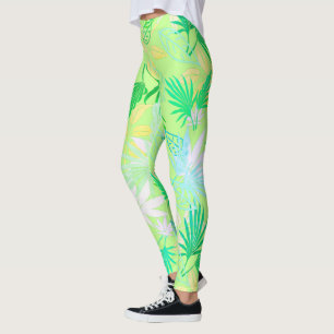 Palmboombladeren Tropisch patroon Leggings