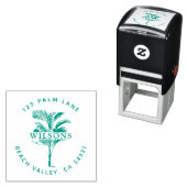 Palmboombladeren Zelfinktende Stempel (In situ)