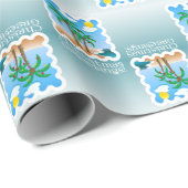 Palmboomgaarden met kerstmis cadeaupapier (Rol Hoek)