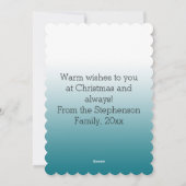 Palmboomgaarden met kerstmis feestdagenkaart (Achterkant)