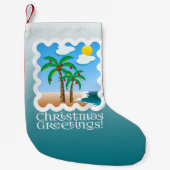 Palmboomgaarden met kerstmis kleine kerstsok (Voorkant)