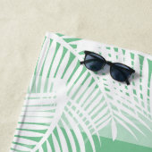 Palmboomhanddoek 🏝 Patroonband Strandlaken (In situ)