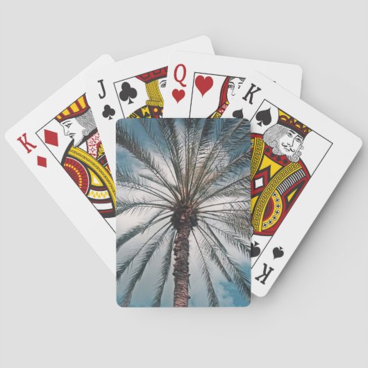 Palmboomkaarten Pokerkaarten (Achterkant)