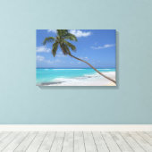 Palmboomkaribboon Canvas Afdruk (Insitu (Houten vloer))