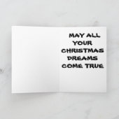 Palmboomkerstkaart Feestdagen Kaart (Binnen)