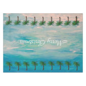 Palmboomkersttafelkleed tropisch tafelkleed (Voorkant (Horizontaal))