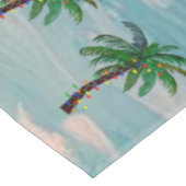 Palmboomkersttafelkleed tropisch tafelkleed (Gekanteld)