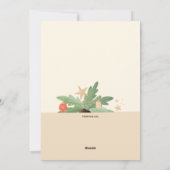 PalmboomkerstWenskaart Feestdagenkaart (Achterkant)