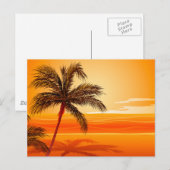 Palmboomklep Briefkaart (Voorkant / Achterkant)