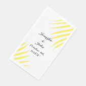 Palmboomklep Lemon Yellow Leaves Weddings Servet (Hoek)