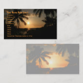 Palmboomklep Visitekaartje (Voorkant / Achterkant)