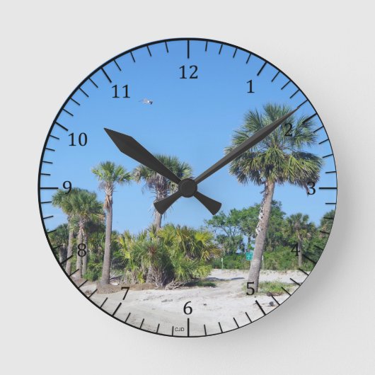 Palmboomklok Ronde Klok (Voorkant)