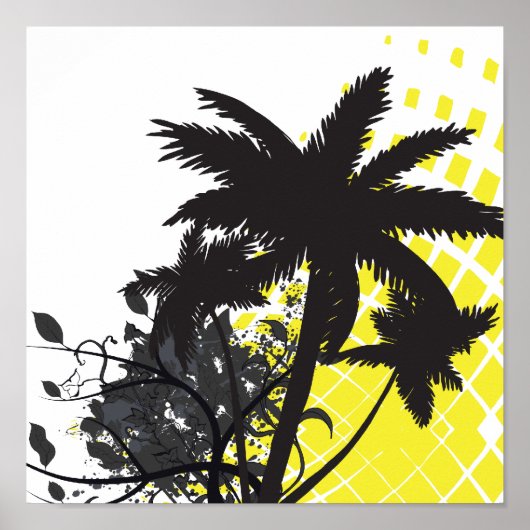 palmboomkorren poster (Voorkant)