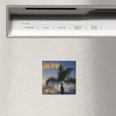 Palmboommagneet van San Diego Magneet (Insitu (Vaatwasser))