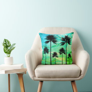 Palmboomparadijs werpt kussen