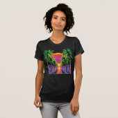 Palmboomprinthemden t-shirt (Voorkant volledig)