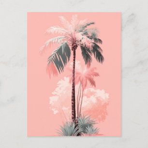 palmboomroze briefkaart