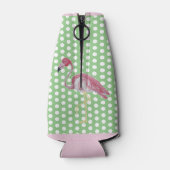 Palmboomroze flamingovissen flesjeskoeler (Achterkant)