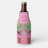 Palmboomroze flamingovissen kunnen flesjeskoeler (Fles Voorkant)