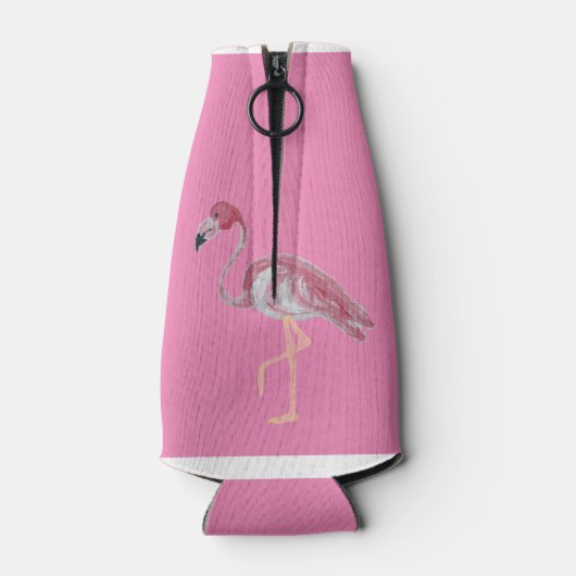 Palmboomroze flamingovissen kunnen flesjeskoeler (Achterkant)