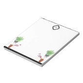 Palmboomroze flamingovissen notitieblok (Linkerzijde)