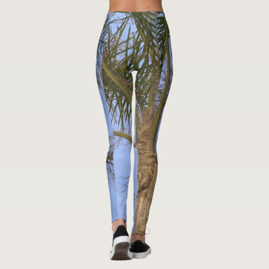 Palmboomschijfjes Leggings (Achterkant)