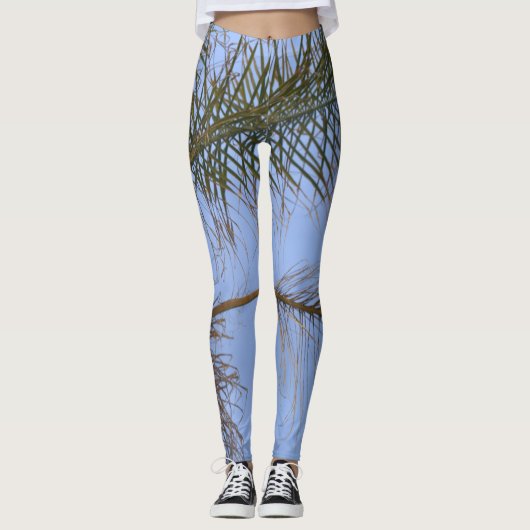 Palmboomschijfjes Leggings (Voorkant)