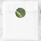 Palmboomschijfjes Ronde Sticker (Tas)