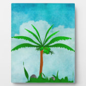 Palmboomschild Fotoplaat (Voorkant)