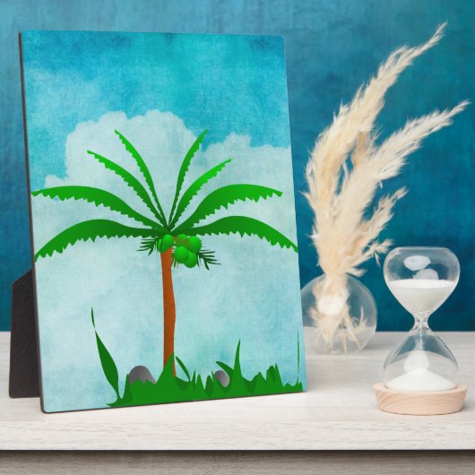Palmboomschild Fotoplaat (Zijkant)