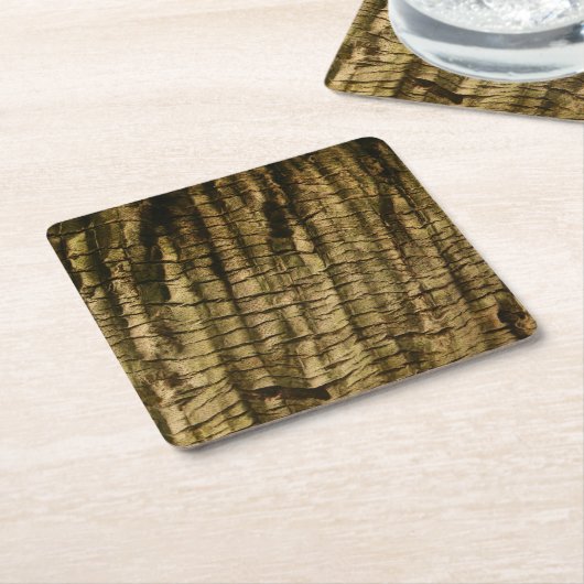 Palmboomschors Kartonnen Onderzetters (Schuin)