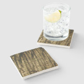 Palmboomschors Stenen Onderzetter (Zijkant)