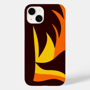 Palmboomsilhouet in Oranje zonnebank Case-Mate iPhone 14 Hoesje