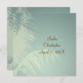 Palmboomsilhouet Kaart (Voorkant / Achterkant)