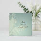 Palmboomsilhouet Kaart (Staand voorkant)