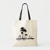 Palmboomsilhouet Tote Bag (Voorkant)