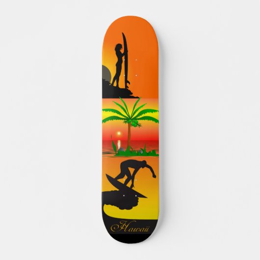 Palmboomskateboard Persoonlijk Skateboard (Voorkant)