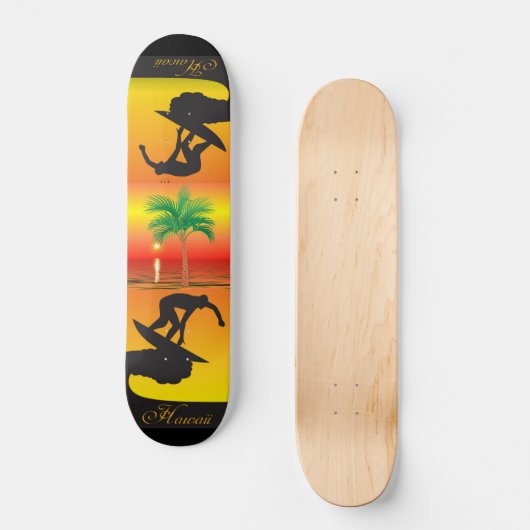 Palmboomskateboard Persoonlijk Skateboard (Voorkant)