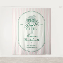 Palmboomstrand Bach Club Meisjesuitje Weekend Wandkleed