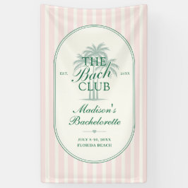Palmboomstrand Bruidsmeisjesclub Afscheid Weekend Spandoek