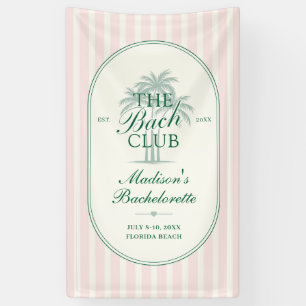 Palmboomstrand Bruidsmeisjesclub Afscheid Weekend Spandoek