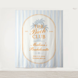 Palmboomstrand Bruidsmeisjesclub Afscheid Weekend Wandkleed