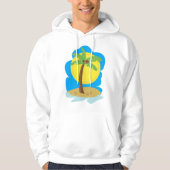 Palmboomstrand Hoodie (Voorkant)