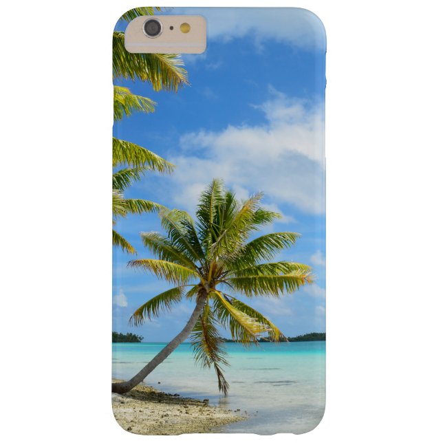 Palmboomstrand iPhone 6 plus hoesje (Achterkant)